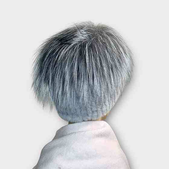 Шапка женская меховая кубанка Мерлин Серый Харьков