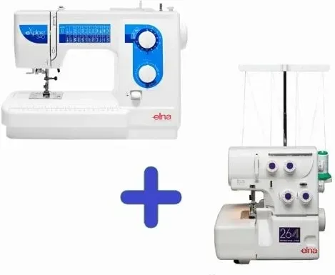 Швейна машина Elna Zestaw Maszyna 340Ex + Owerlok 264D (23079911) Київ