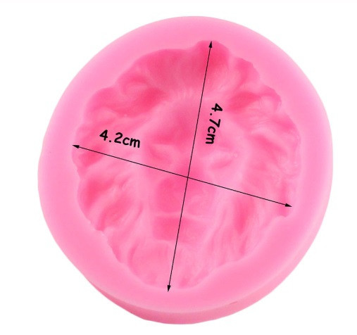 Молд силиконовый Лев 42 на 47 мм розовый Киев - изображение 2