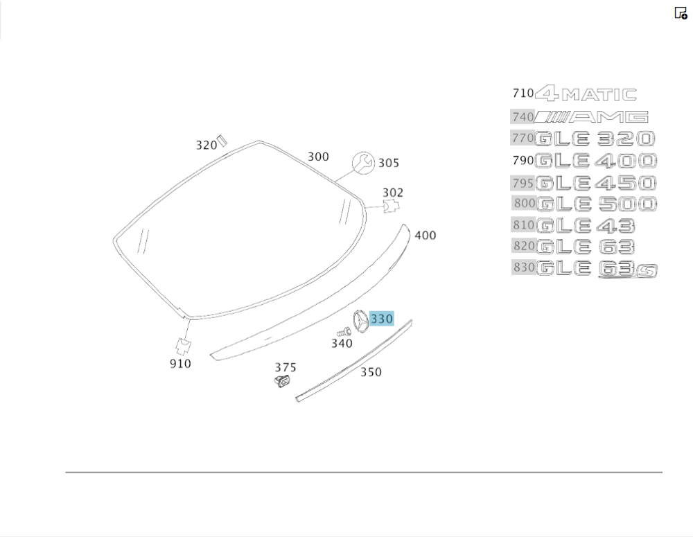 Mercedes-Benz  A2928100000 Значок на кришці багажника GLE Coupe C292 Одеса - фото 2