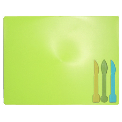 Доска для пластилина ZiBi + 3 стека для лепки, салатовая (ZB.6910-15) Винница - изображение 1