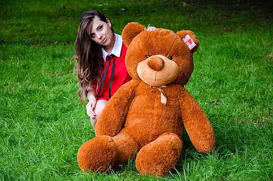 М'яка  іграшка подарунок на 8 березня плюшевий ведмедик Рафаель 140 см Коричневий Тернопіль