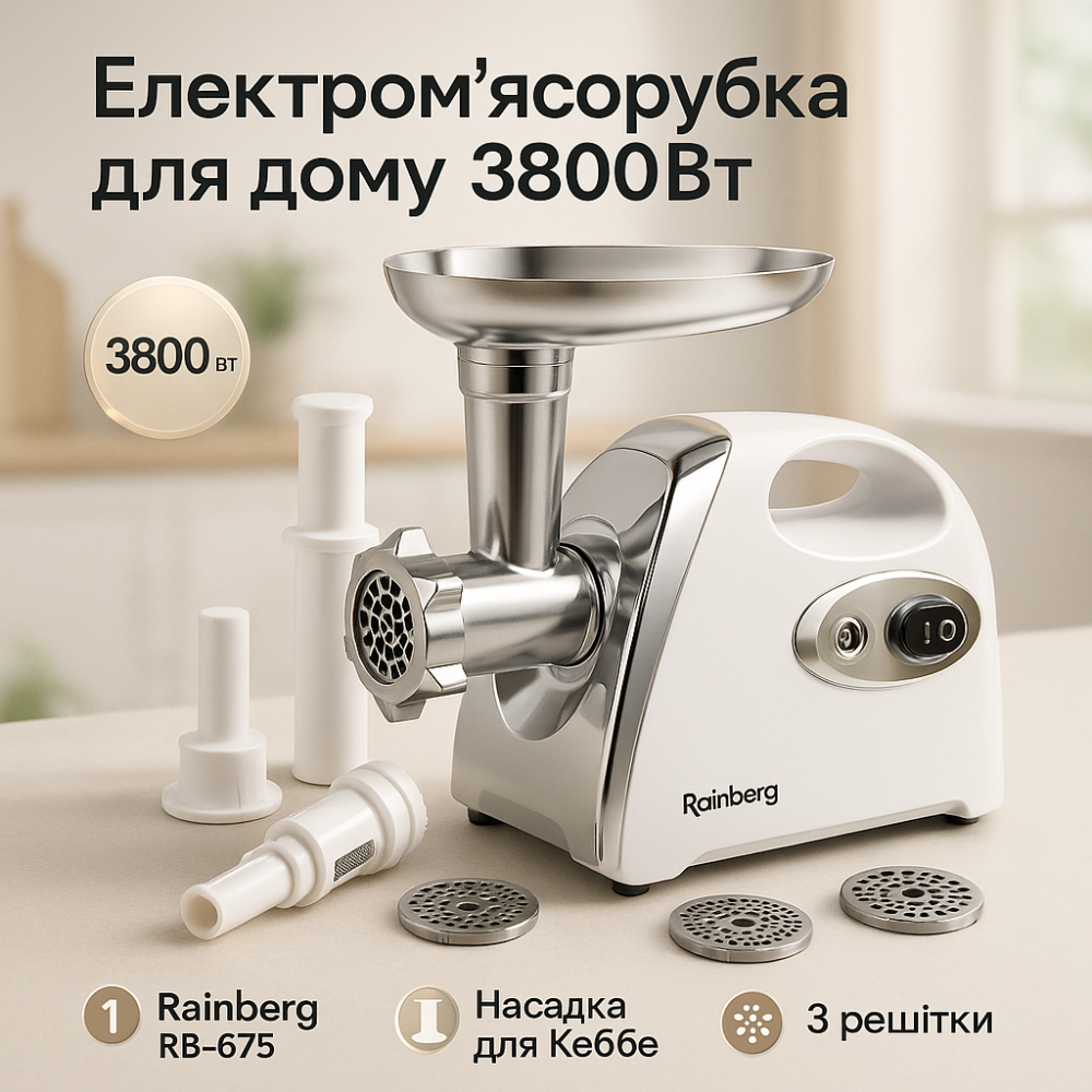 Мясорубка для приготовления Rainberg, Мясорубка для интенсивного использования сосисок KN-31 Львов - изображение 13