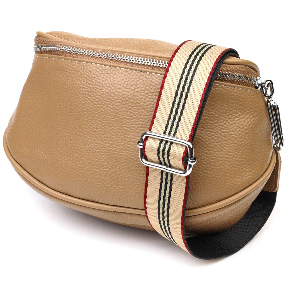 Женская сумка через плечо из натуральной кожи 22111 Vintage Бежевая Киев - изображение 1