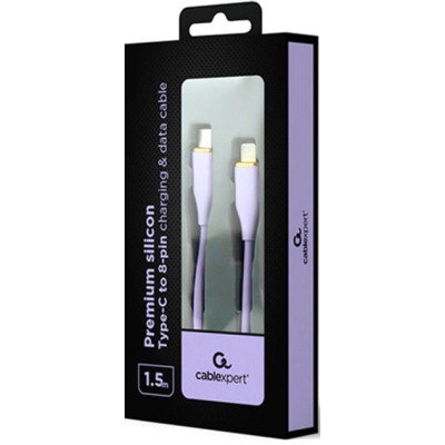 Дата кабель USB 2.0 AM to Lightning 1.5m 2.25A Cablexpert (CC-USB2S-CM8PM-1.5M-P) Вінниця - фото 2