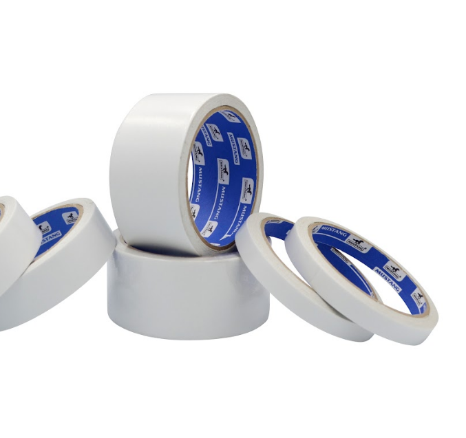 Стрічка двостороння тонка 45мм*20м 70мкм білий Standart Мустанг Житомир - фото 1