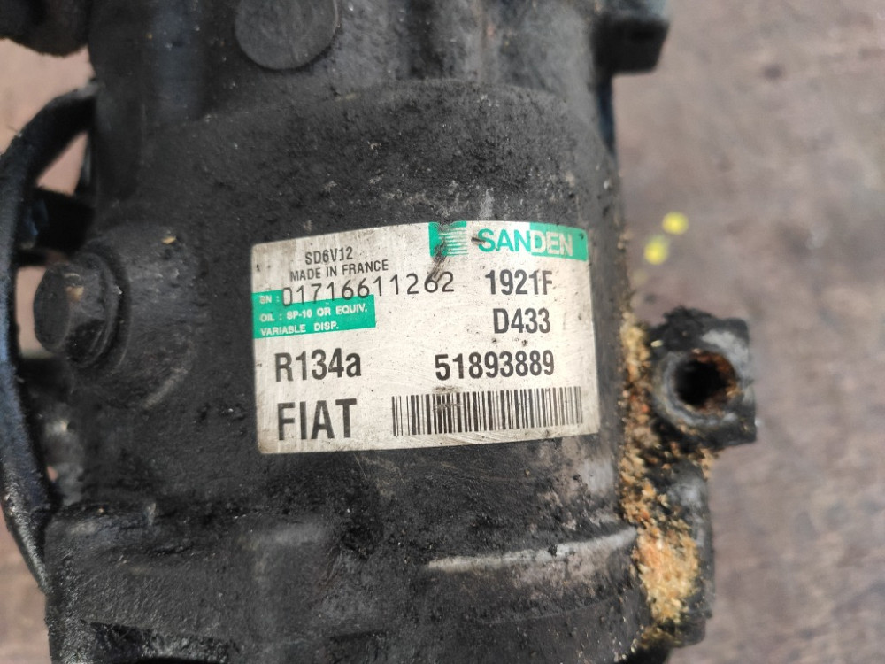 Компресор кондиціонера Fiat Doblo 1.3 Mjet 2010-2024 (51893889) Ковель - фото 4