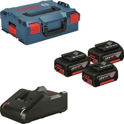 Набор аккумулятор + зарядное устройство Bosch GBA, 18V 3x5Ah, ЗУ GAL 18V-40, L-Boxx 136 (0.615.990.L3T) Винница