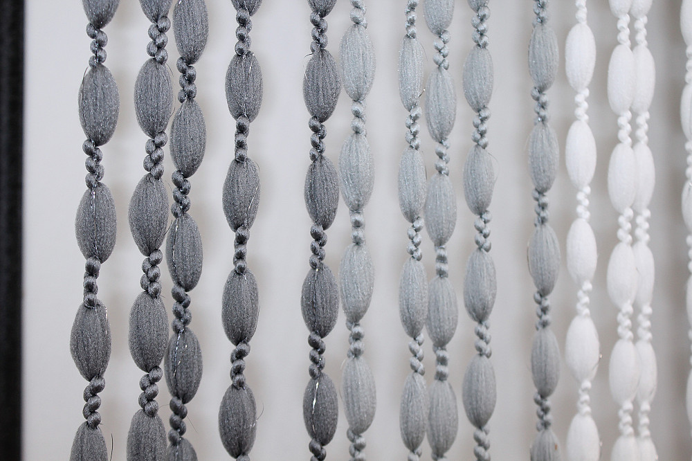 Штори-нитки "Шиніл" з люрексом Темно-сірий з сіро-білим 300х300см 1 шт (61-042) Київ - фото 6