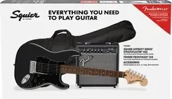 Гитара Fender Squier Affinity Series Stratocaster HSS Pack LRL Charcoal Frost Metallic Київ - фото 1
