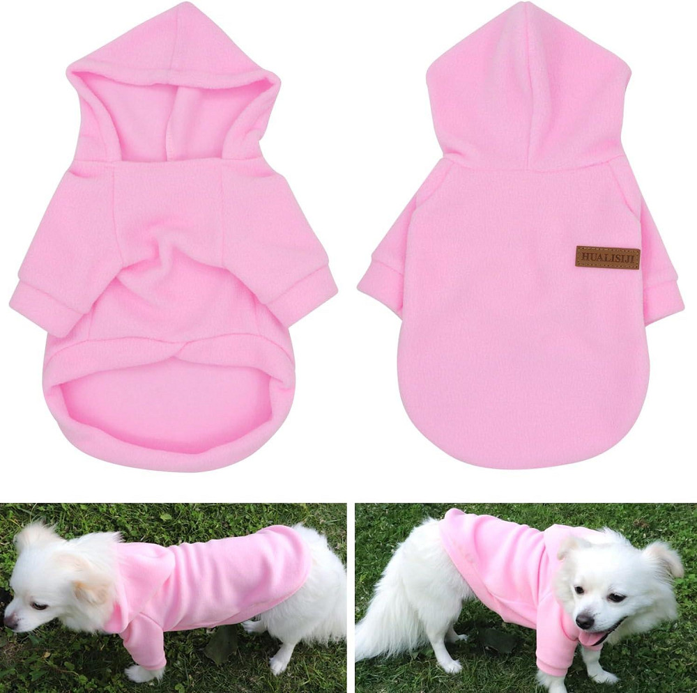 Флісовий світшот для собак з капюшоном HuaLiSiJi розмір L Луцк - изображение 2