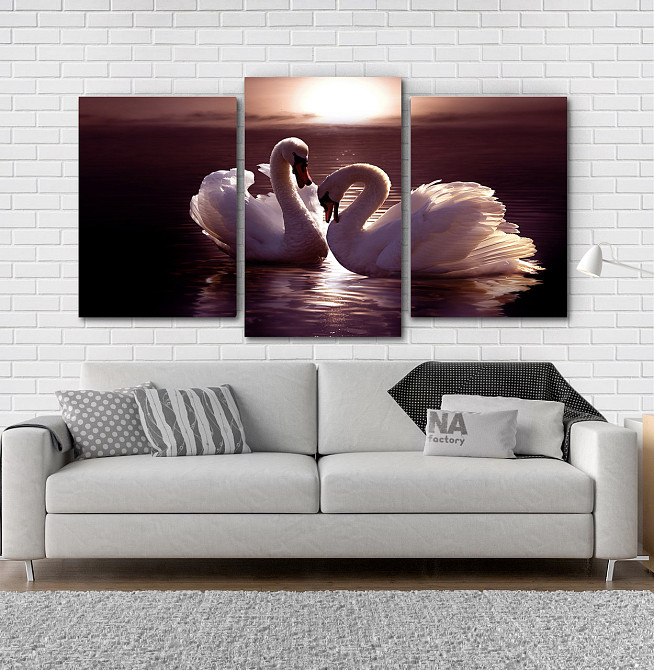 Модульна картина Лебеді Art-124_3 Київ - фото 2