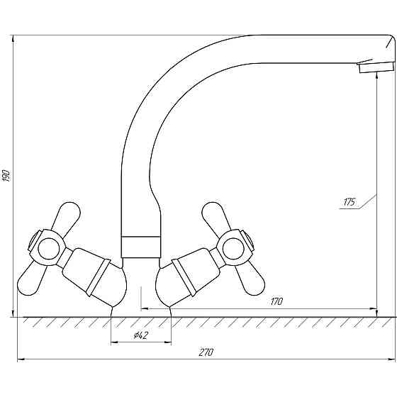 Змішувач для умивальника Globus Lux GB-SHARM-0300-06 Тернопіль