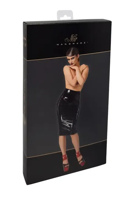 Спідниця Noir Handmade F378 Dominae Column PVC pencil skirt S Львов - изображение 10