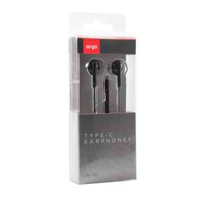 Навушники Ergo VM-730 Type-C Earphones Black (VM-730K) Вінниця