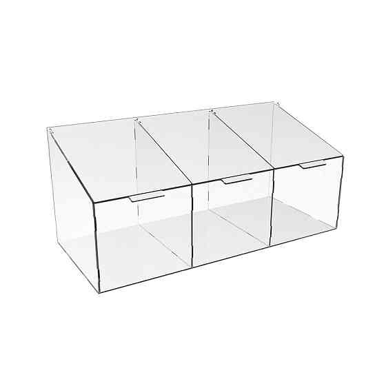 Диспенсер EKOSTAR для мармеладів, снеків, горіхів 3 комірки Київ