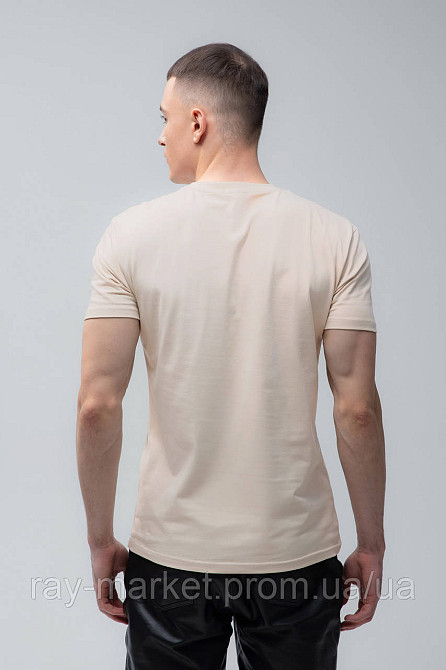 Футболка базова Ray Premium Fit чоловіча бежева (U0102-Cream) XXL Київ - фото 8