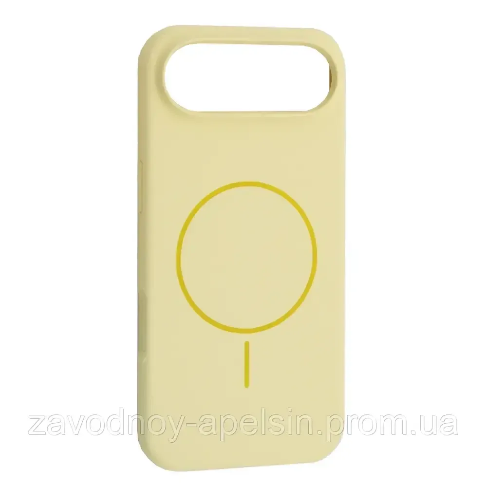 IPhone 17 Air Чохол силіконовий мікрофібра (жовтий) Одеса - фото 1