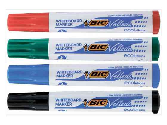 Набір маркерів для сухост. дош. Velleda , 4 кольори bc904941 ТМ BIC   Solmir Київ