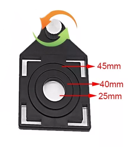 Кондуктор-направляющая для алмазных коронок Ø25/40/45 мм, центровочный шаблон для сверления плитки и стекла (98745637) Киев - изображение 1