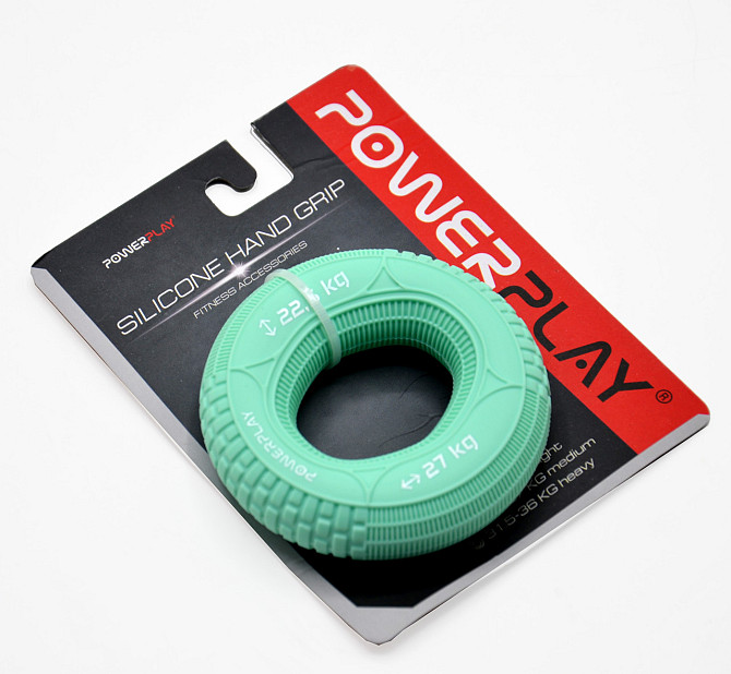 Еспандер кистьовий силіконовий PowerPlay PP-4330 Hand Grip Loops Medium 22.5-27 кг. М'ятний Кам'янське - фото 9