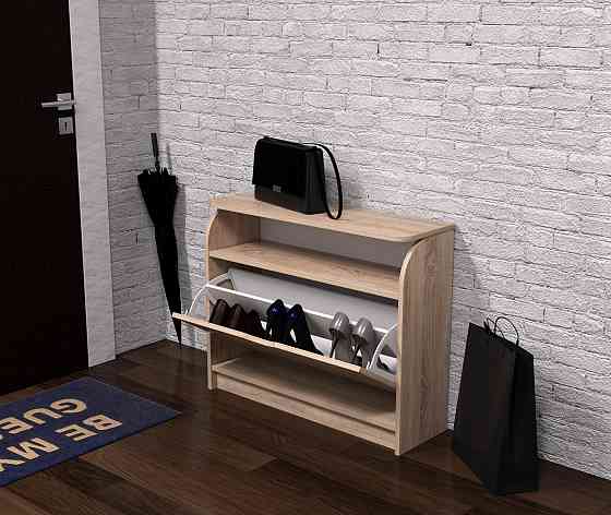 Тумба для обуви №3, Дуб Сонома, 800/250/650 Львов