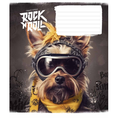 Тетрадь Школярик Rock star 12 листов косая линия (012-3277L) Винница - изображение 4