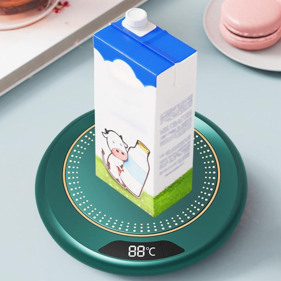 Підставка з підігрівом для напоїв, термонагрівач для чашки 20 Вт з USB-дротом і індикатором температури, зелений Кам'янець-Подільський