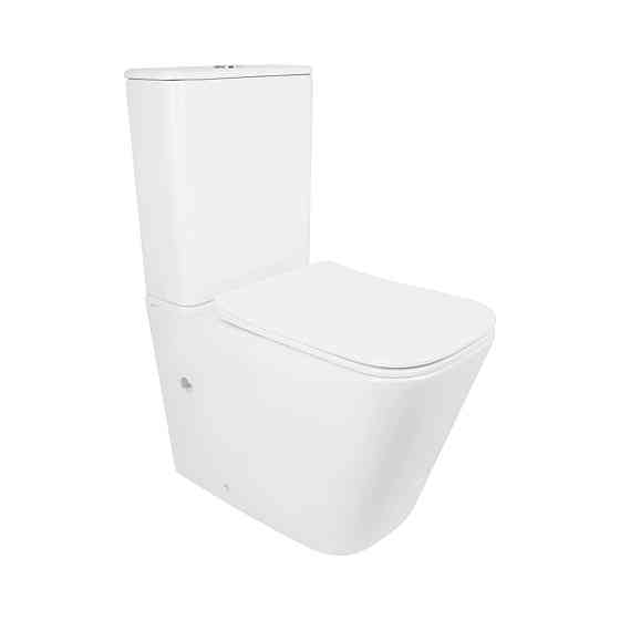 Унітаз підлоговий Qtap Tern Ultra Quiet безобідковий із сидінням Soft-Close QT17226003AW White Київ