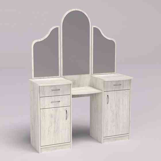 Стол туалетный Трюмо Диана, Дуб Крафт Білий, 1200/420/1630 Львов