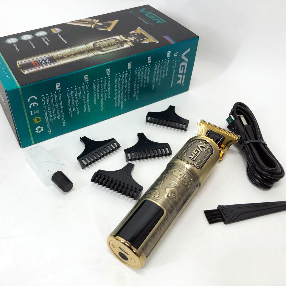 Портативная ручная машинка для стрижки волос VGR V-073, Машинка для стрижки аккумуляторная с насадками FR-89 Львов - изображение 11