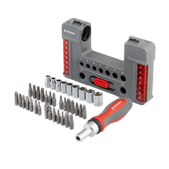 Реверсивна викрутка INTERTOOL 38 од, STORM - якісна викрутка з насадками для будь-яких завдань Львів - фото 2