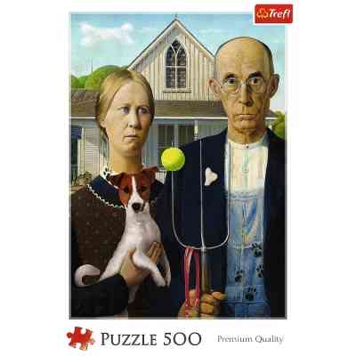 Пазл Trefl American Gothic:Собачье издание 500 элементов (5900511375268) Винница