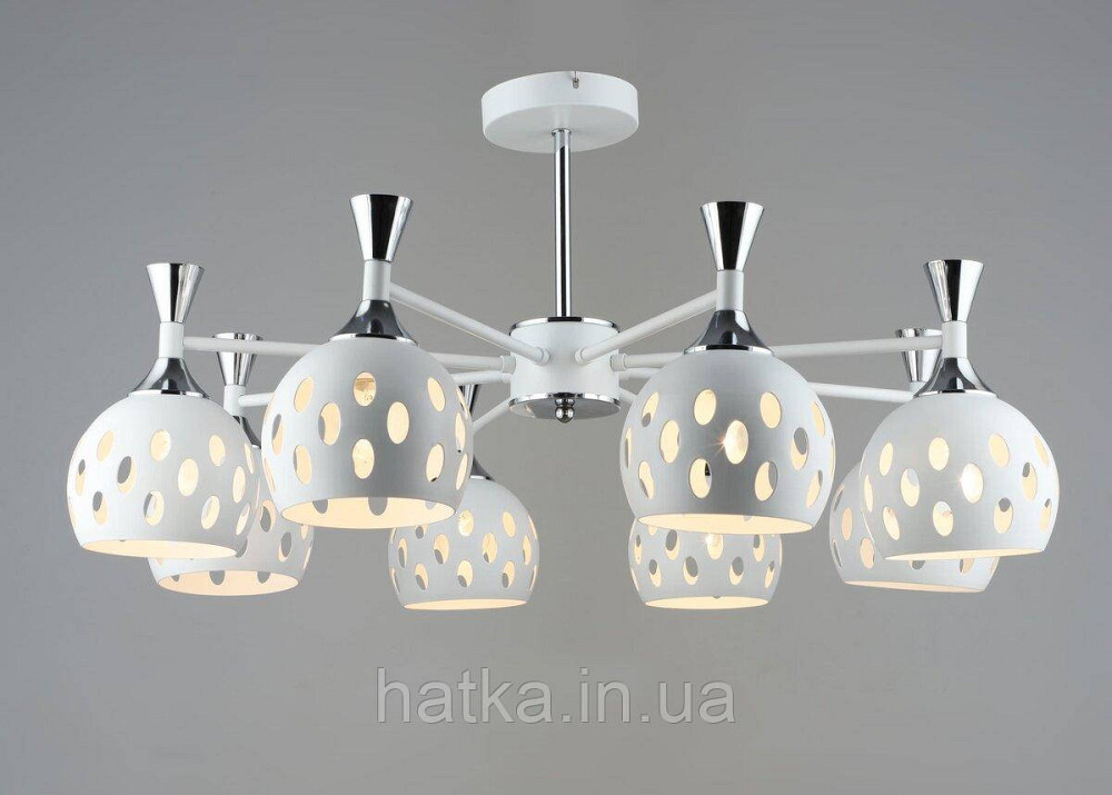 Люстра металева у вітальню VALESO B N6099/8 WT+CR Київ - фото 1