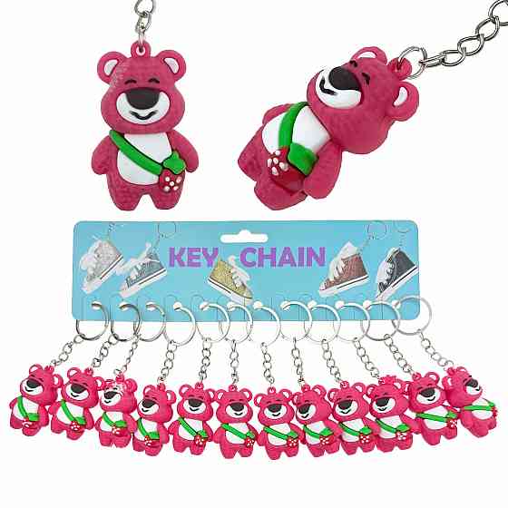 Брелок для ключів гумовий Ведмедик 12 шт Київ