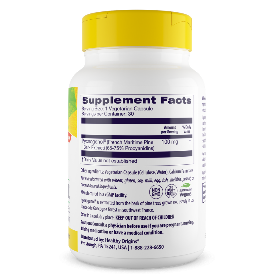Пікногенол для судин Healthy Origins Pycnogenol 100 мг 30 капс Київ - фото 2