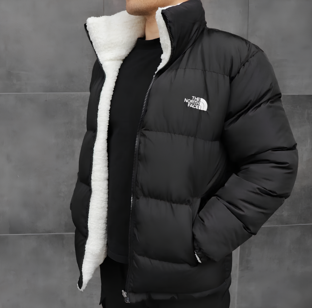 Зимняя мужская двусторонняя черно белая куртка the north face, водонепроницаемая зимняя теплая куртка норт фейс пуховик Львов - изображение 7