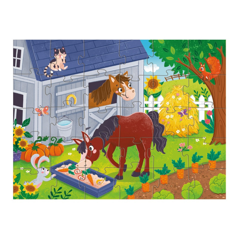 Дитячий пазл "Обід для коника" 300684, 30 елементів Вінниця - фото 3