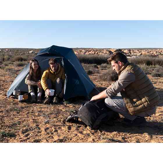 Намет легкий тримісний з футпринтом Naturehike Cloud Up 3 UL NH18T030-TT 20D (Темно-синій) Вінниця