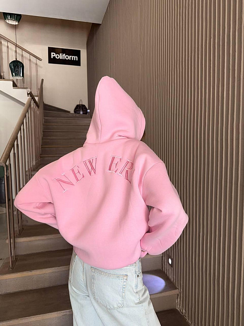 Женская утепленная оверсайз худи трехнить на флисе Одесса - изображение 8