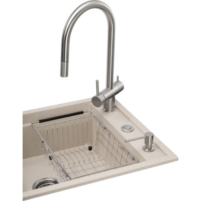 Мийка кухонна GRANADO Royal Estella terra (+ подрібнювач Algar 1000 + змішувач Ferrol inox + дозатор Redondo inox + ко (ksg0303) Вінниця - фото 9