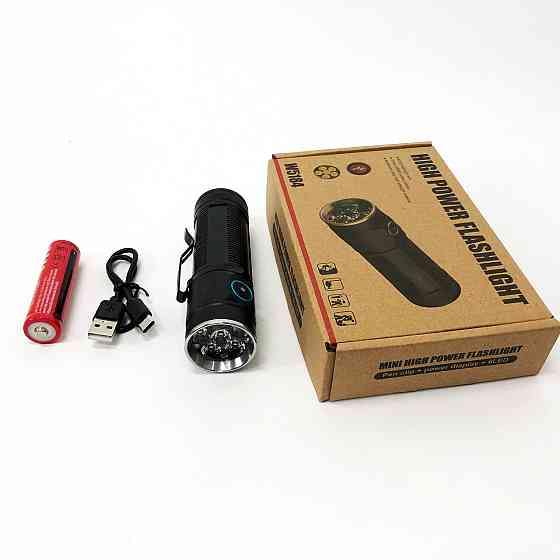 Фонарик светодиодный для туриста W5184-6XHP360, Перезаряжаемый ручной фонарь, Фонарь военный зсу YX-21 Львов