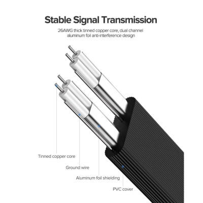 Кабель для передачі даних SATA 3 Data Cable 0.5m US217 Black Ugreen (30796) Вінниця - фото 2