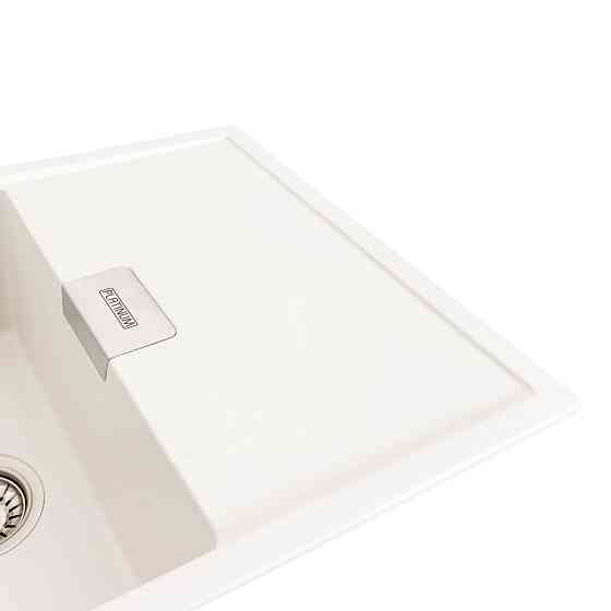 PLATINUM Гранітна мийка для кухні Platinum 8650 DIAMOND матова (білосніжна) Київ