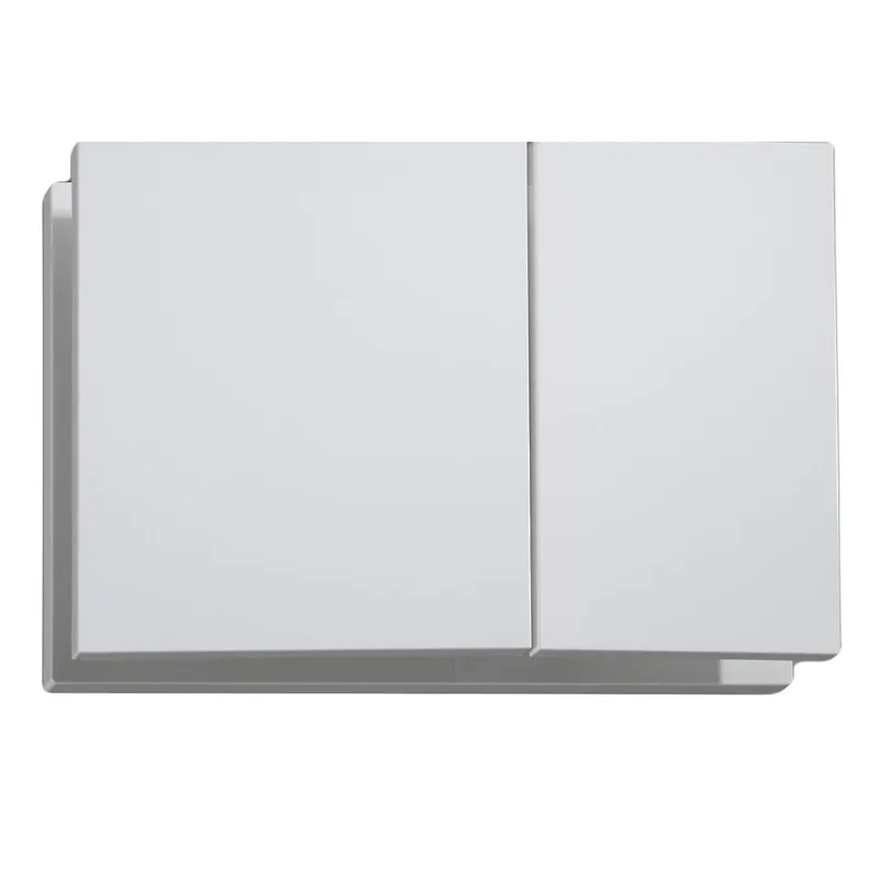 Панель змиву Koer KT-0610-03 240x160x32mmmm пластикова, кнопка квадратна (колір білий) (KR6134)   ( 20582 ) Харків - фото 1