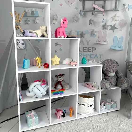 Стеллаж детский пирамидка. Полка для игрушек и книг Киев