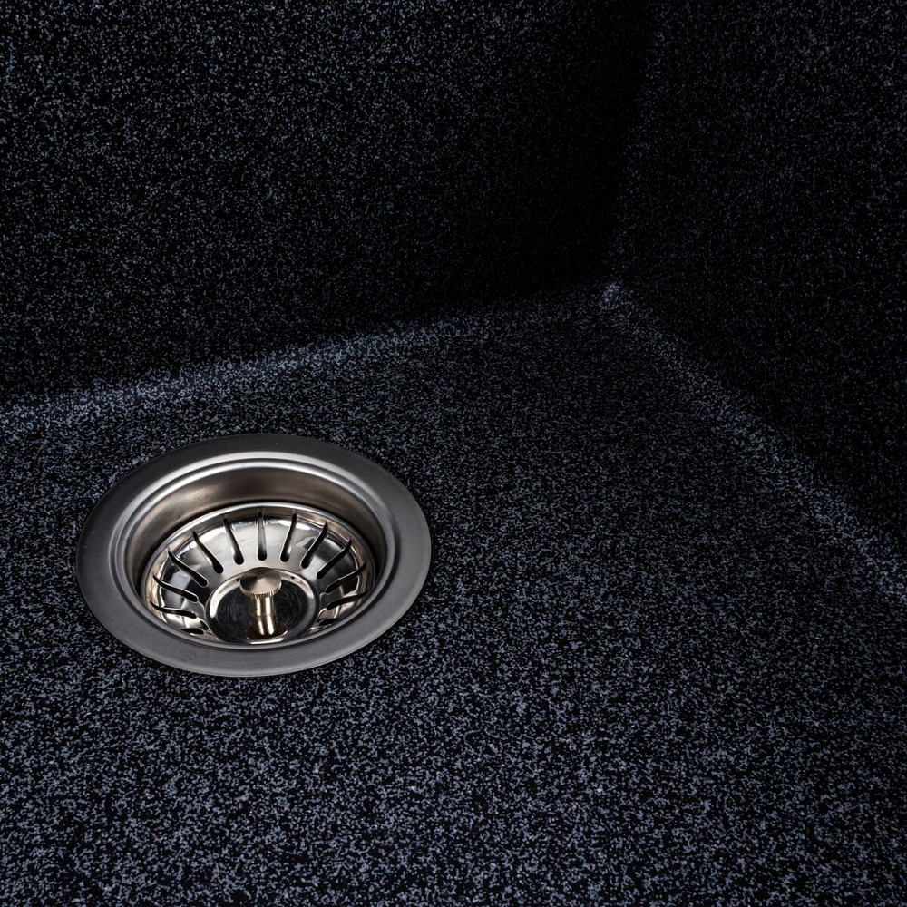 Гранітна мийка для кухні Platinum 4040 RUBA матовий Графіт Коломыя - изображение 6