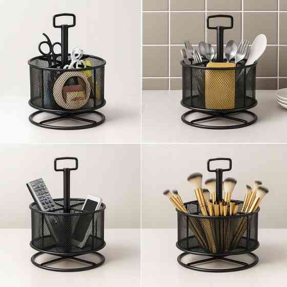 Органайзер вращающийся 4 отделения для карандашей ,ручек и т.д Maaleo (26290) Нововолынск