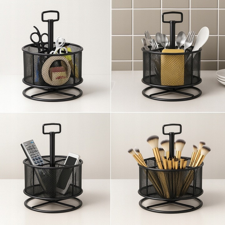 Органайзер вращающийся 4 отделения для карандашей ,ручек и т.д Maaleo (26290) Нововолынск - изображение 6