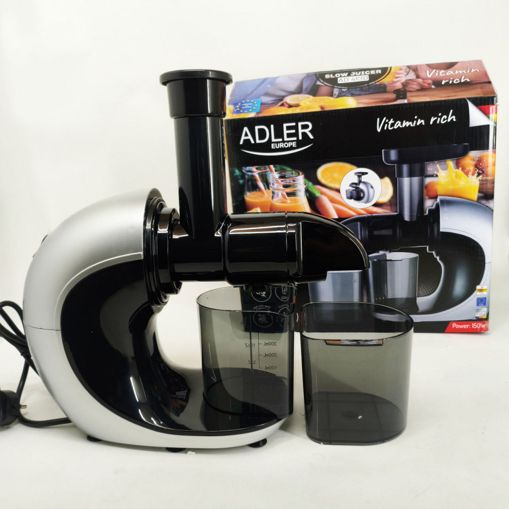 Соковитискач шнековий для цитрусових фруктів та овочів Adler AD 4130 домашній електричний на 150Вт GP-17 Львів - фото 3